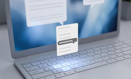 A right click menu floating out of a laptop screen, showing a greyed out option